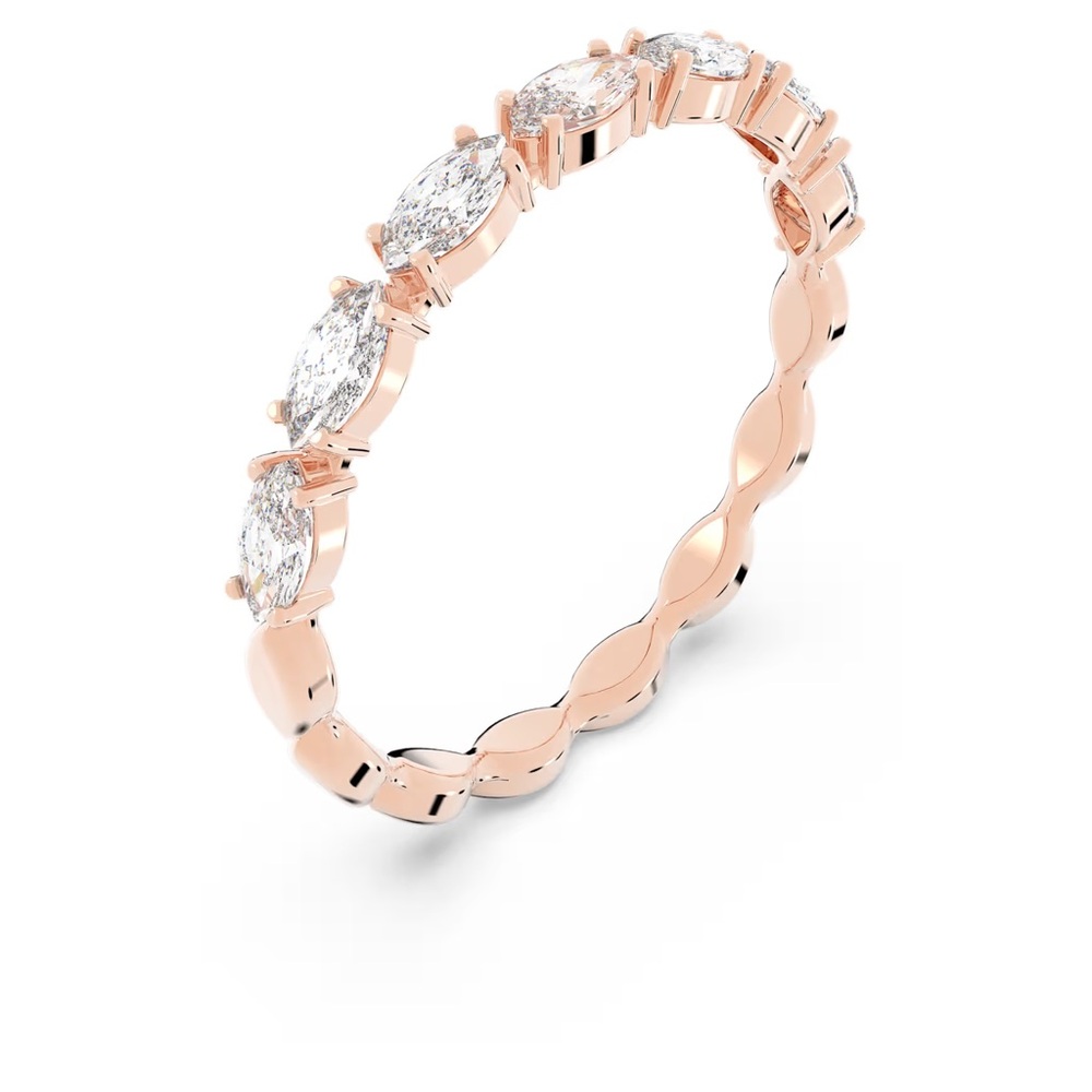 SWAROWSKI Matrix Vittore Marquise Cut Rose Gold Plated Ring